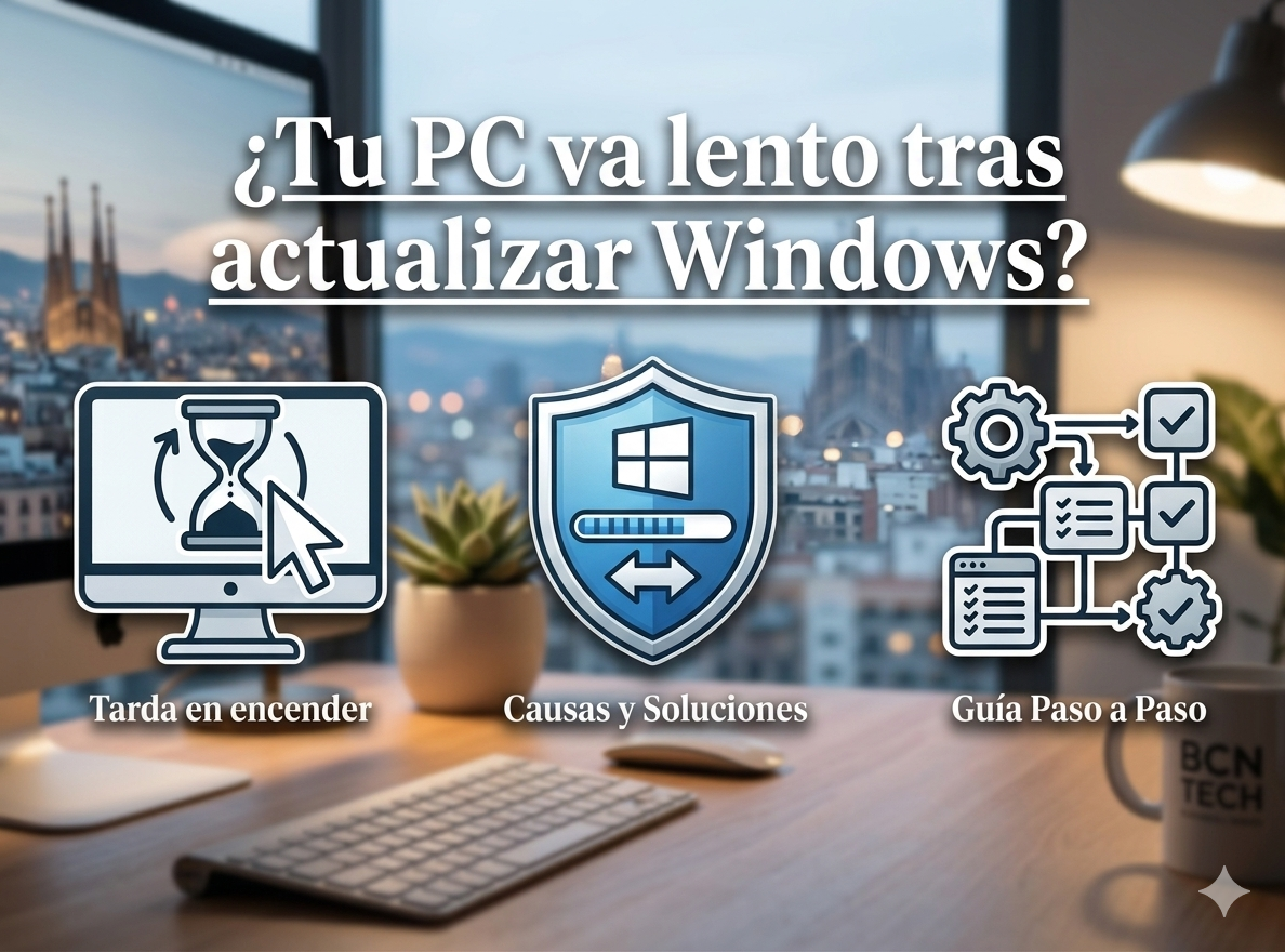 El ordenador va lento después de actualizar Windows: causas y soluciones fáciles